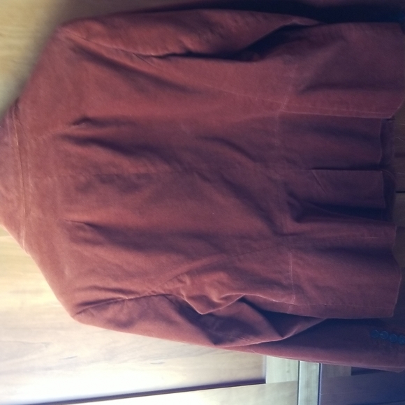 Host Pick Hooray! Talbots rust color velveteen blazer, size 12 WP - Picture 4 of 4